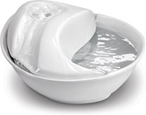 Drinkfontein - Raindrop - Wit keramiek voor hond en kat Drinkfontein - Raindrop - Wit keramiek voor hond en kat