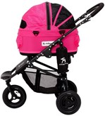 Airbuggy hondenbuggy dome2 sm met rem rose roze 53x31x52 cm / 96x53,5x99 cm Airbuggy hondenbuggy dome2 sm met rem rose roze 53x31x52 cm / 96x53,5x99 cm